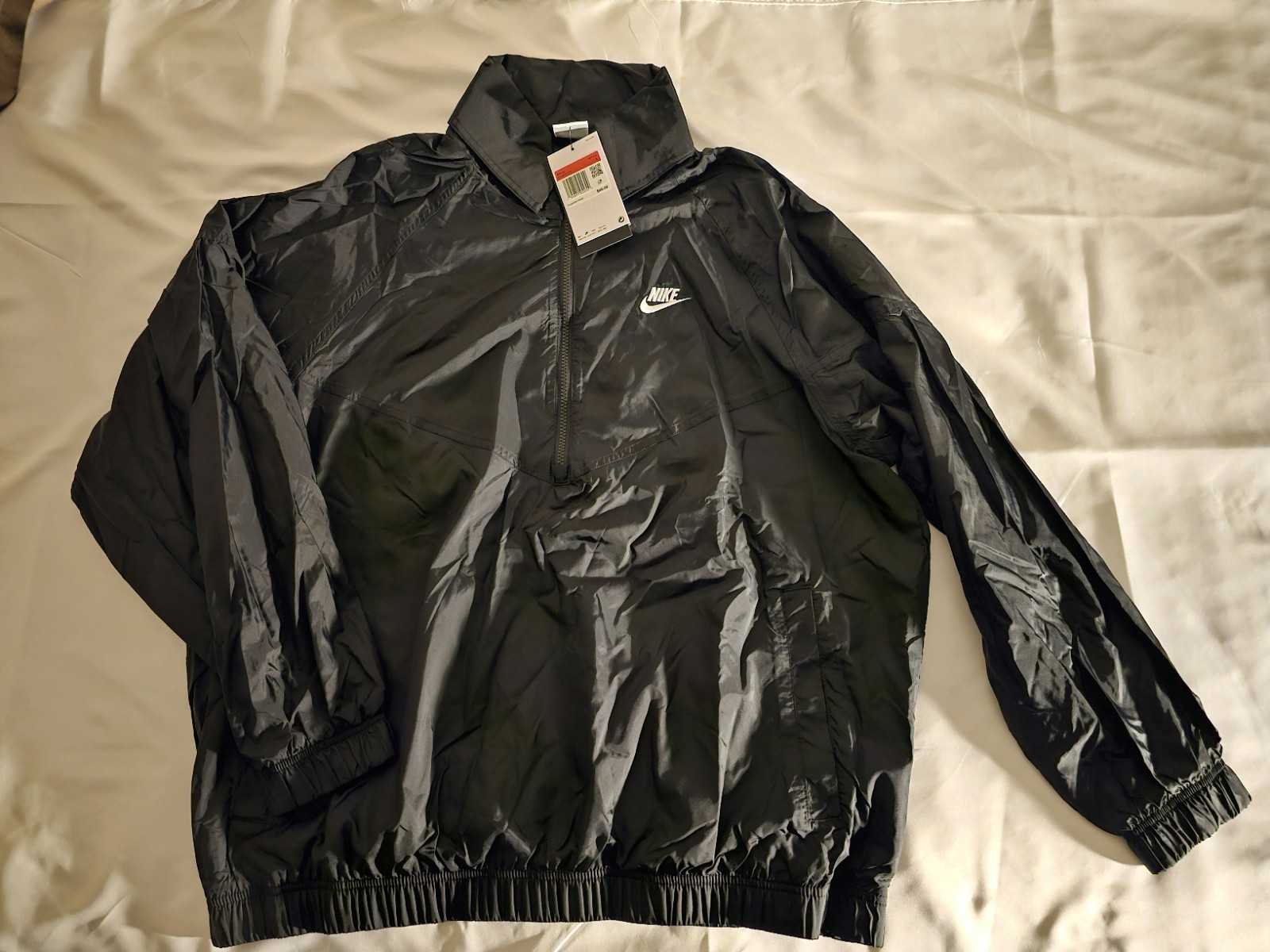 Nike Windbreaker Jacket Men’s L Windrunner Full Zip DA0001-010 Black