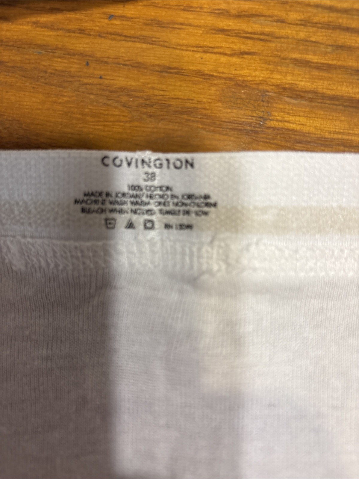 Covington vintage white brief Size38