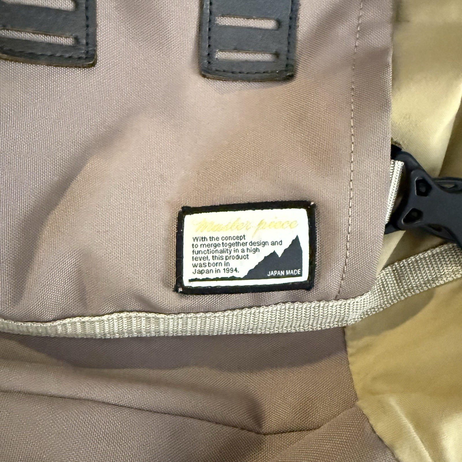 Vintage MASTER-PIECE MSPC Outlast Backpack Hiking Canvas Leather Made in Japan