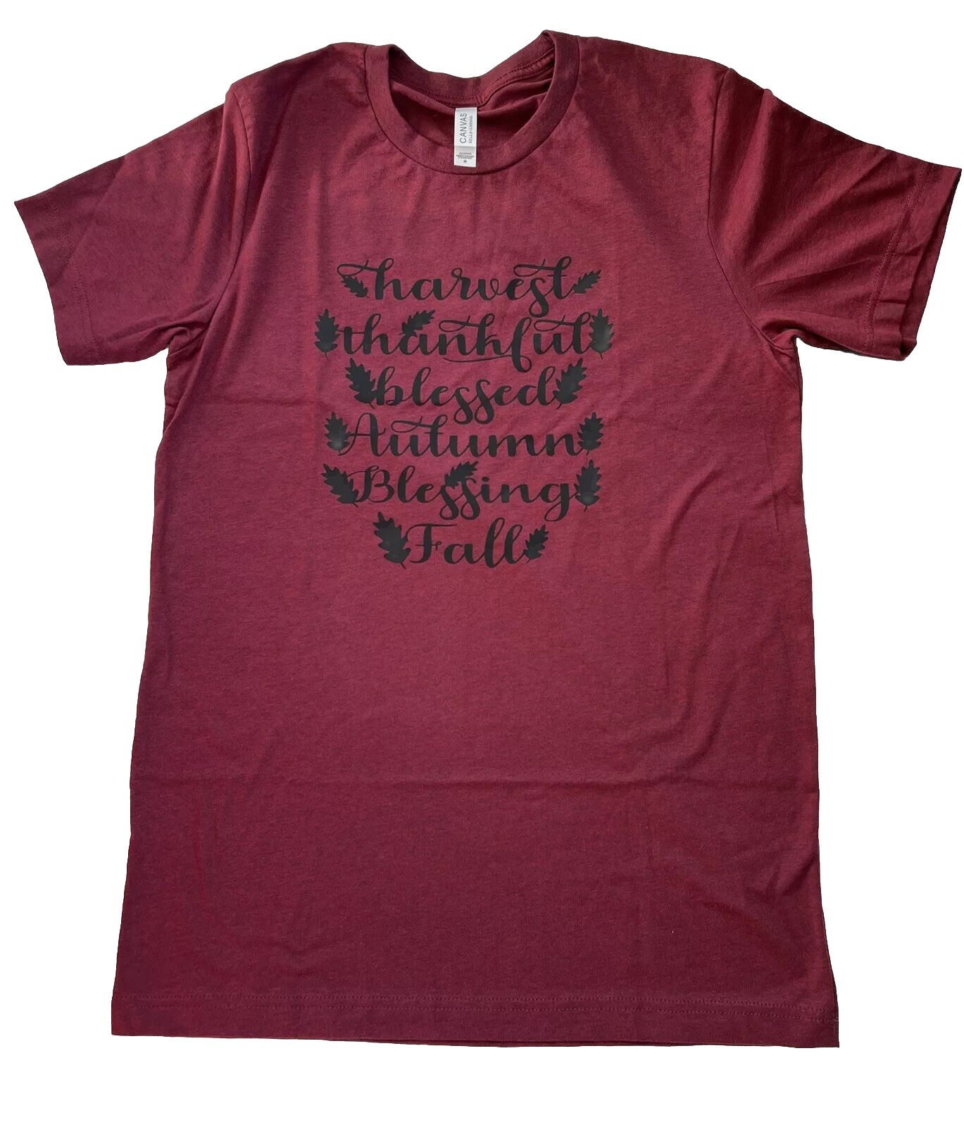 New Handmade Fall T-Shirts | Bella + Canvas & HTV | Various Fall Colors | Size M