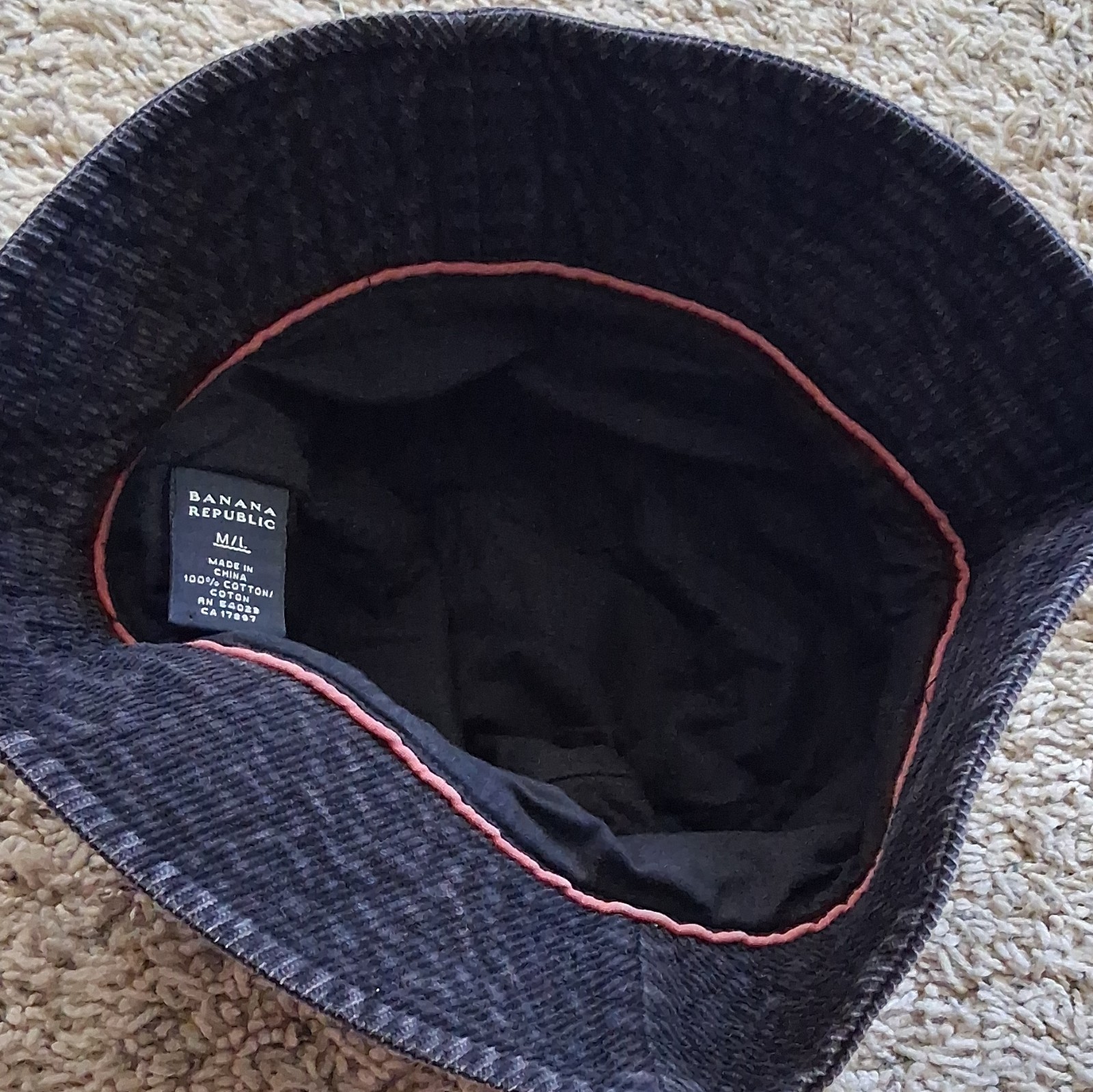 banana republicNavy Solid Corduroy Bucket Hat Casual