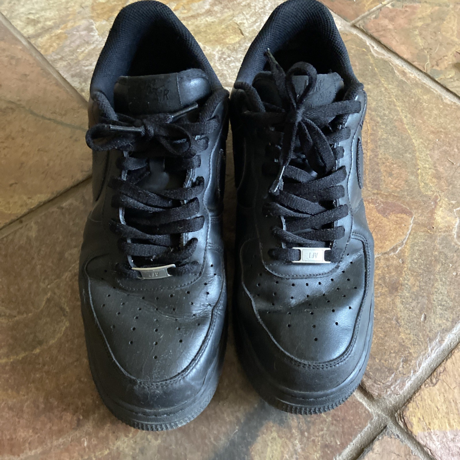 Size 11 – Nike Air Force 1 Low Shoes Mens Black Low Top Sneakers CW2288-001