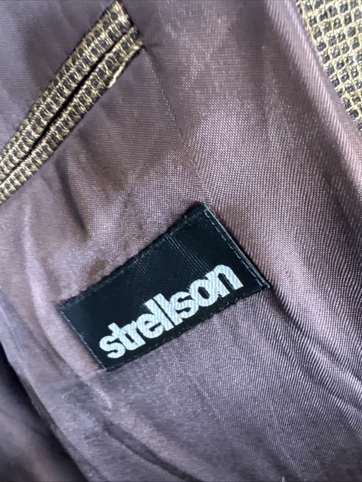 Strellson Brown Micro-Check Sport Coat Blazer Men’s 44 Est Italy Tailored