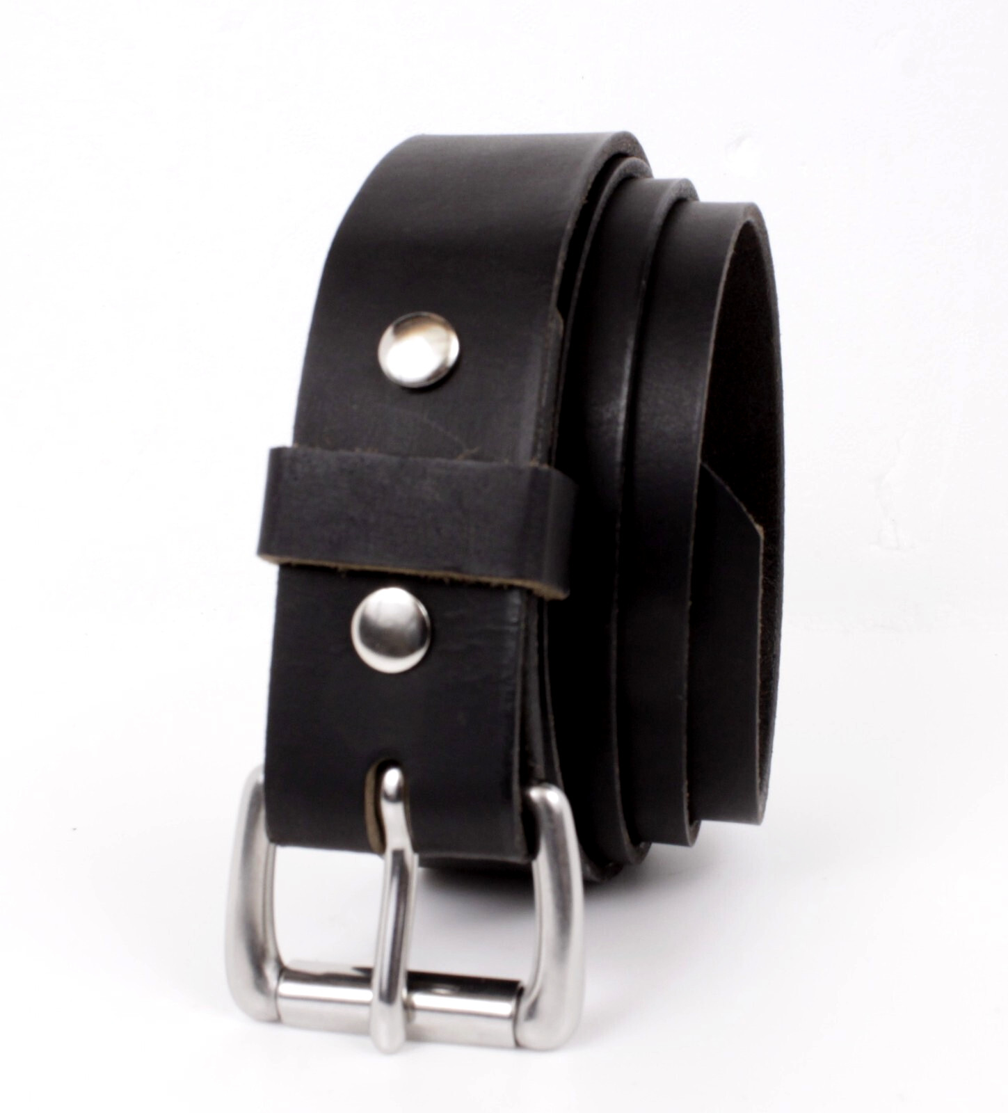 Men’s Genuine Buffalo leather Amish made USA Heavy Duty Work Belt 1 1/4″ Inches