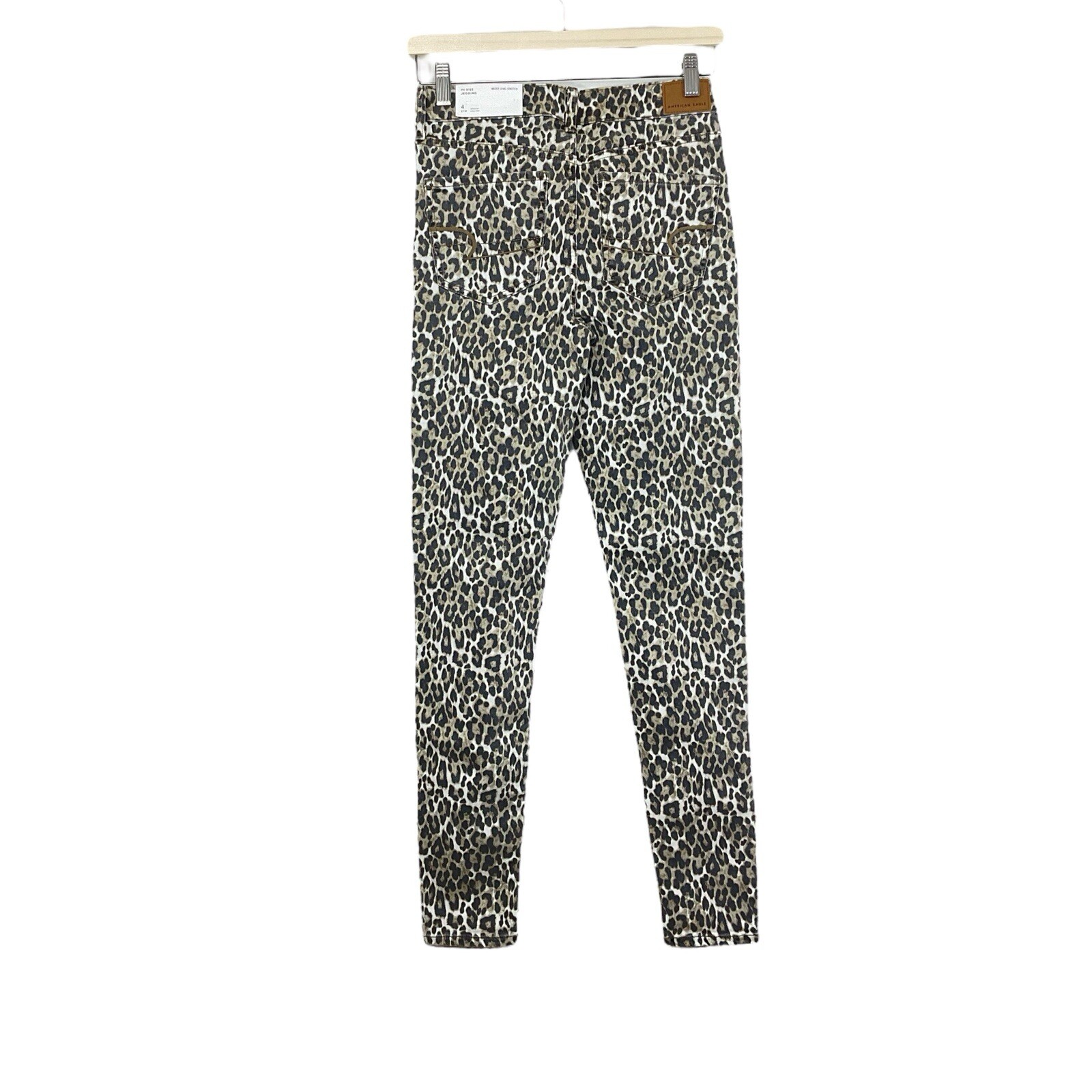 American Eagle Animal Print Hi-Rise Jegging Ne(x)t Level Stretch Brown Size 4