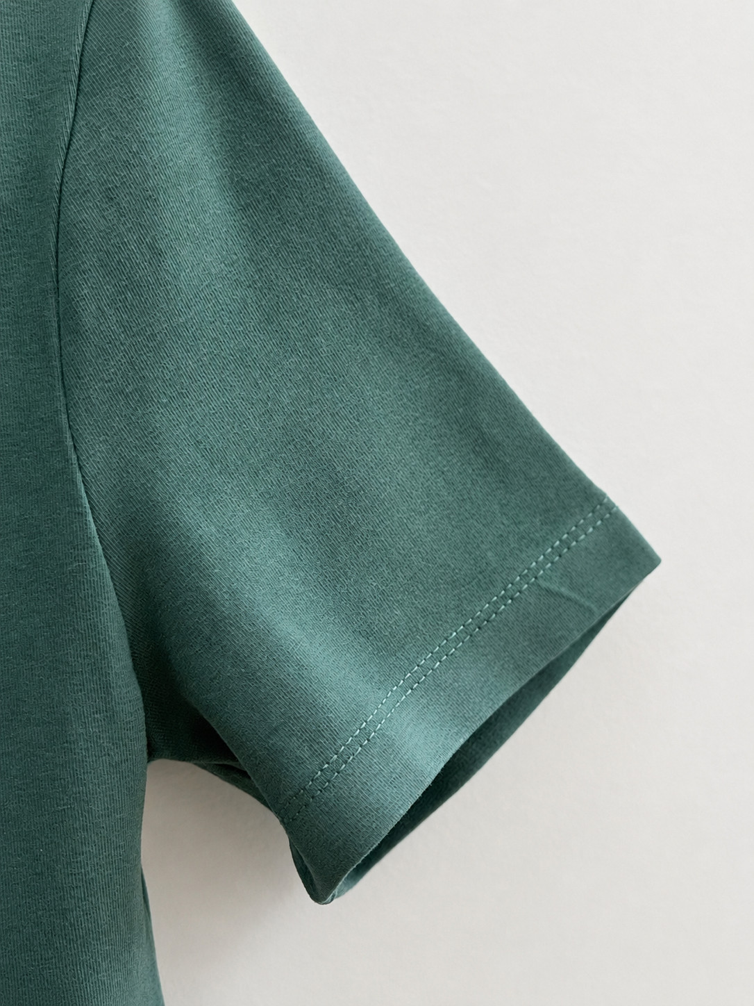 ZARA Sage Green Cropped Stretch Top XS | Cotton Blend Fitted Tee