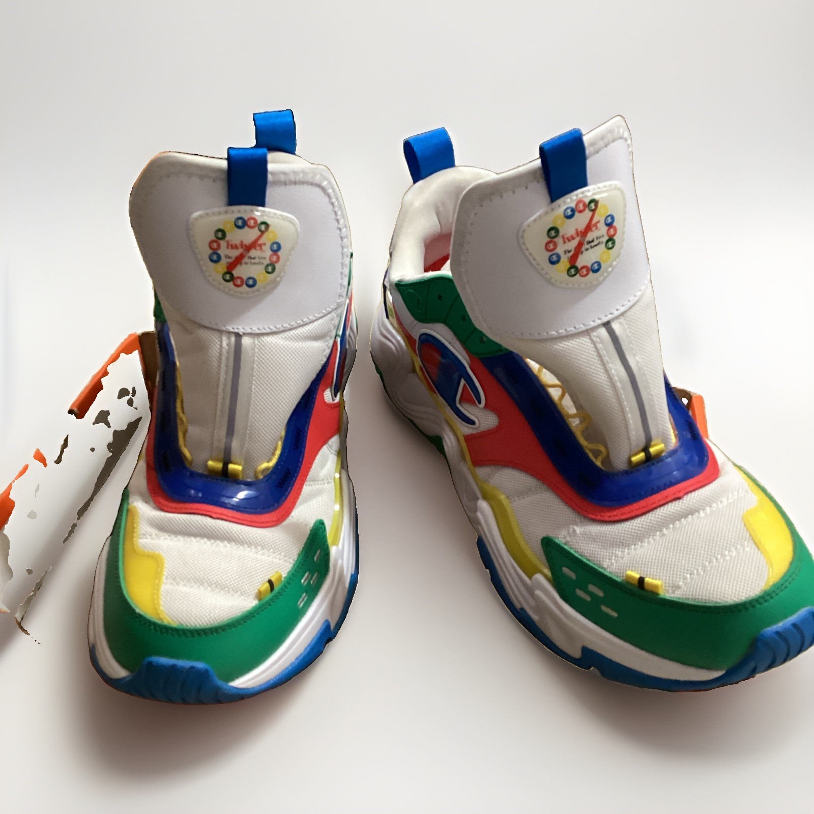 Champion Hyper C Floop Twister Boys High Top Lace Up Colorblock US 12M EU 46