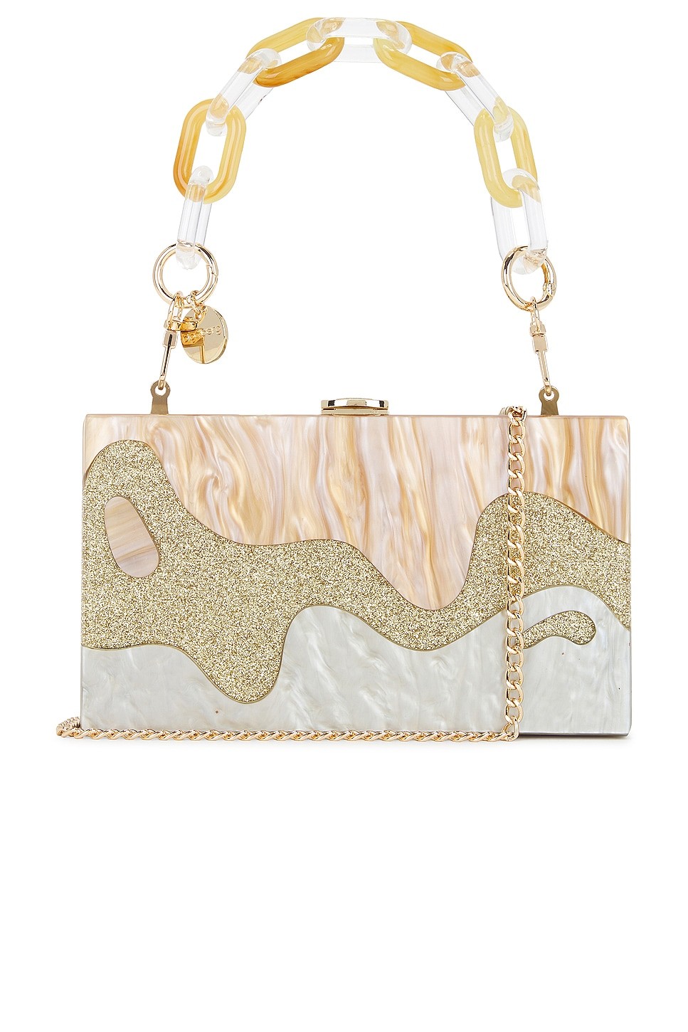Olga Berg Erika Acrylic Wave Bag – No Import Fees