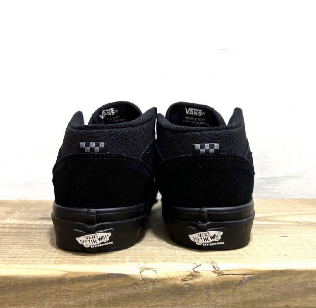 VANS Half Cab Skate Shoes Black Suede Size 27cm 10.63in Rare New Sneakers