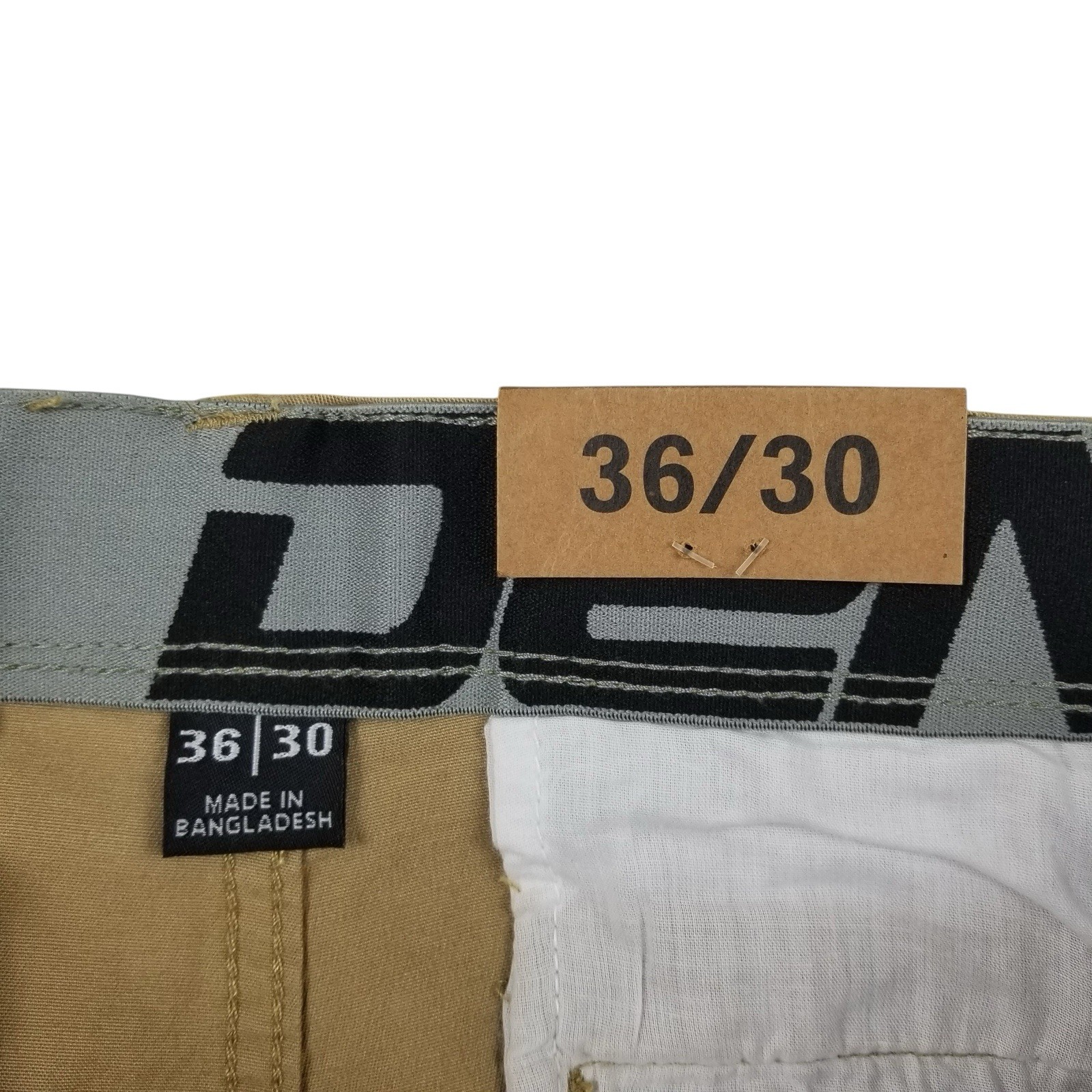 Denali Men’s 36×30 Straight Leg Stretch Comfort Pants Khaki Boardwalk