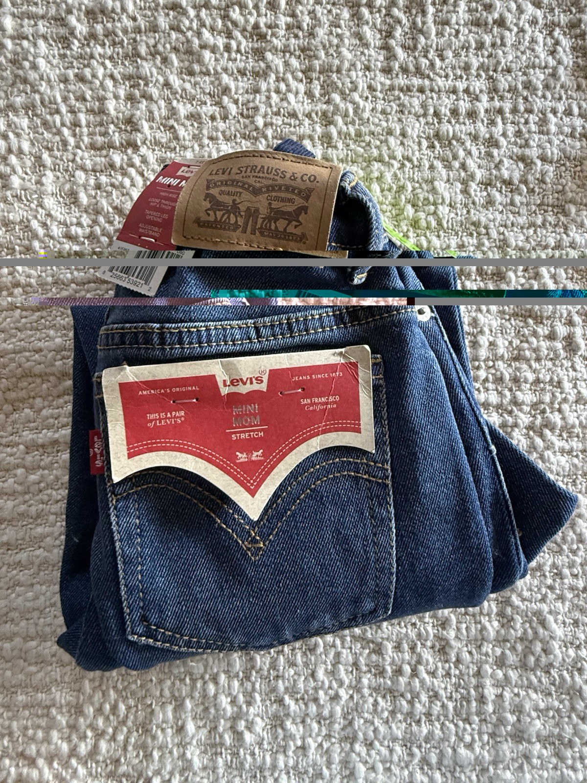 Mini Mom Stretch 7 Reg High Rise 7 Reg Levi Jeans Girls NWT Repreve Free Ship