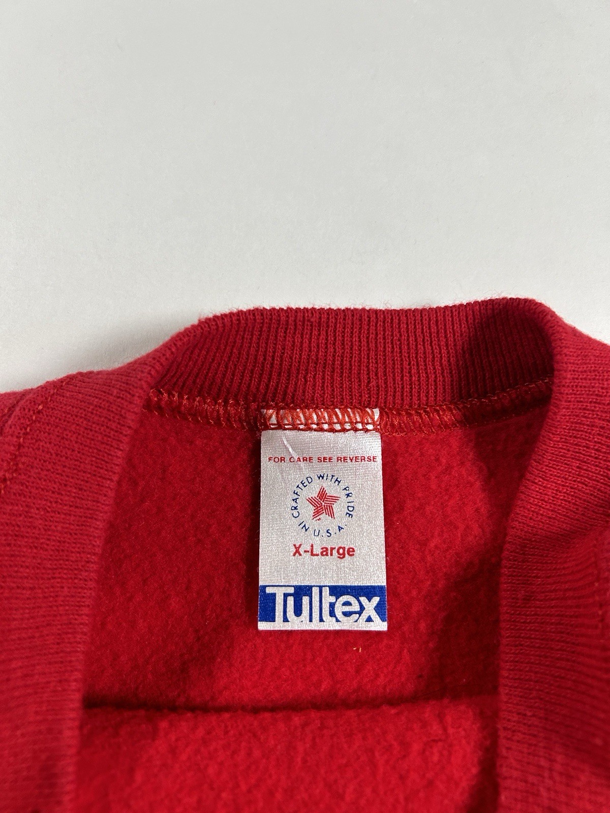 Vintage St John’s Red Storm Banned Logo Red Crewneck Sweatshirt 22.75×26.75 Rare