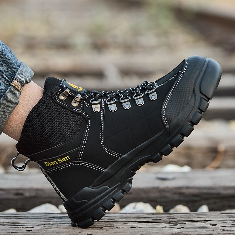 Lightweight Indestructible Steel Toe Boots Non Slip Waterproof Mens Industrial