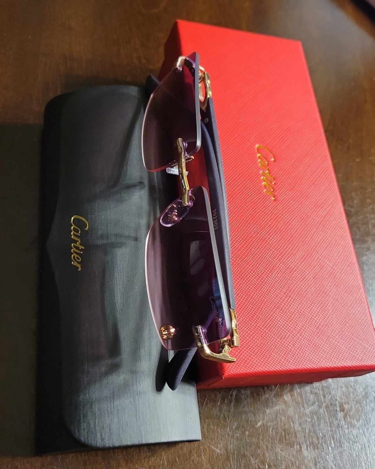 Cartier Panthère Classic 58MM Rectangular Sunglasses