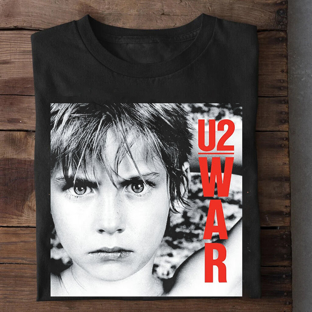 U2 – War (1983) Short Sleeve Cotton Black All Size Shirt 1C75