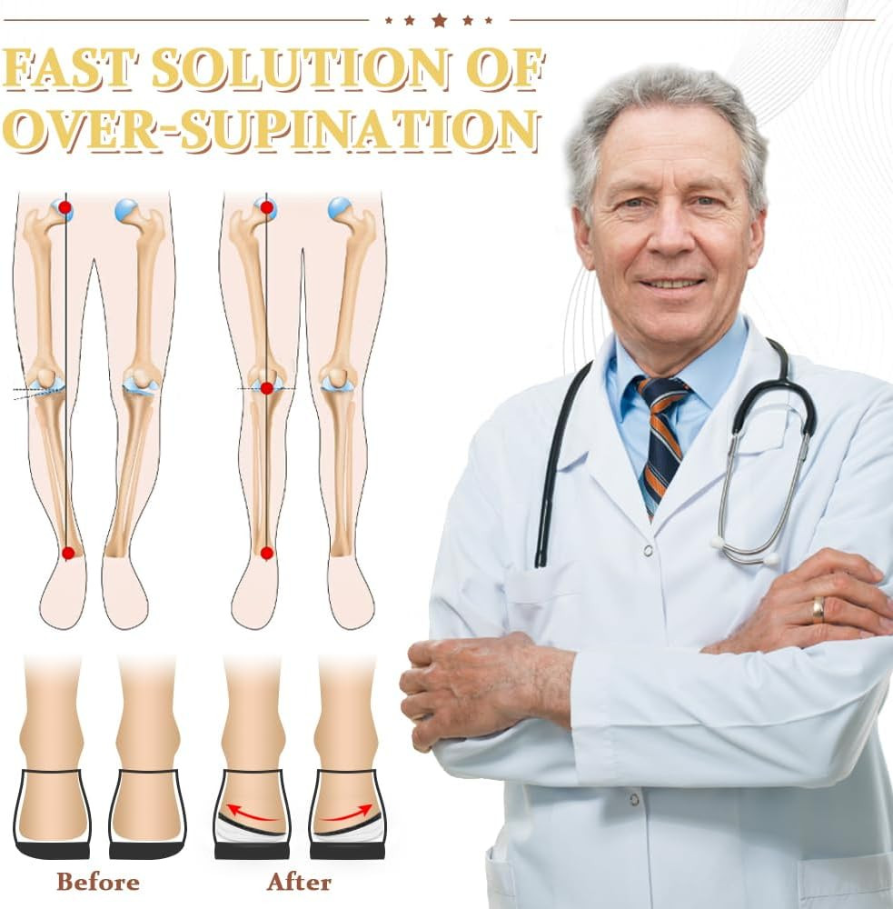 Corrective Insoles for Supination & Over-Pronation, Orthotics Medial & Lateral