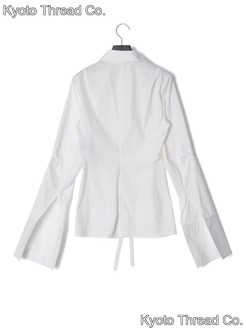 Ann Demeulemeester White Long Sleeve Shirt Size 40 featuring Flare Sleeves