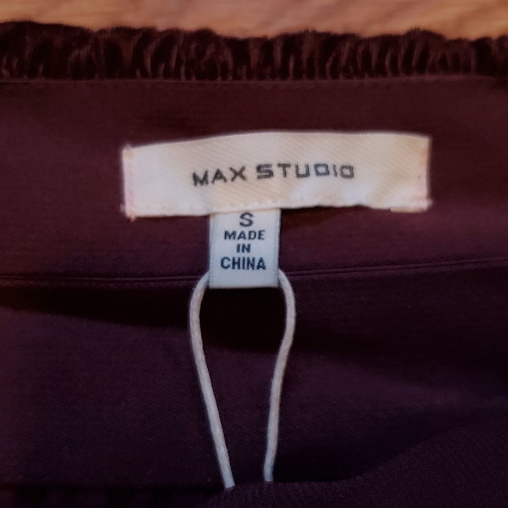 Max Studio Velvet Lace Cami Top Burgundy NWT Size S Sexy Date Night Camisole