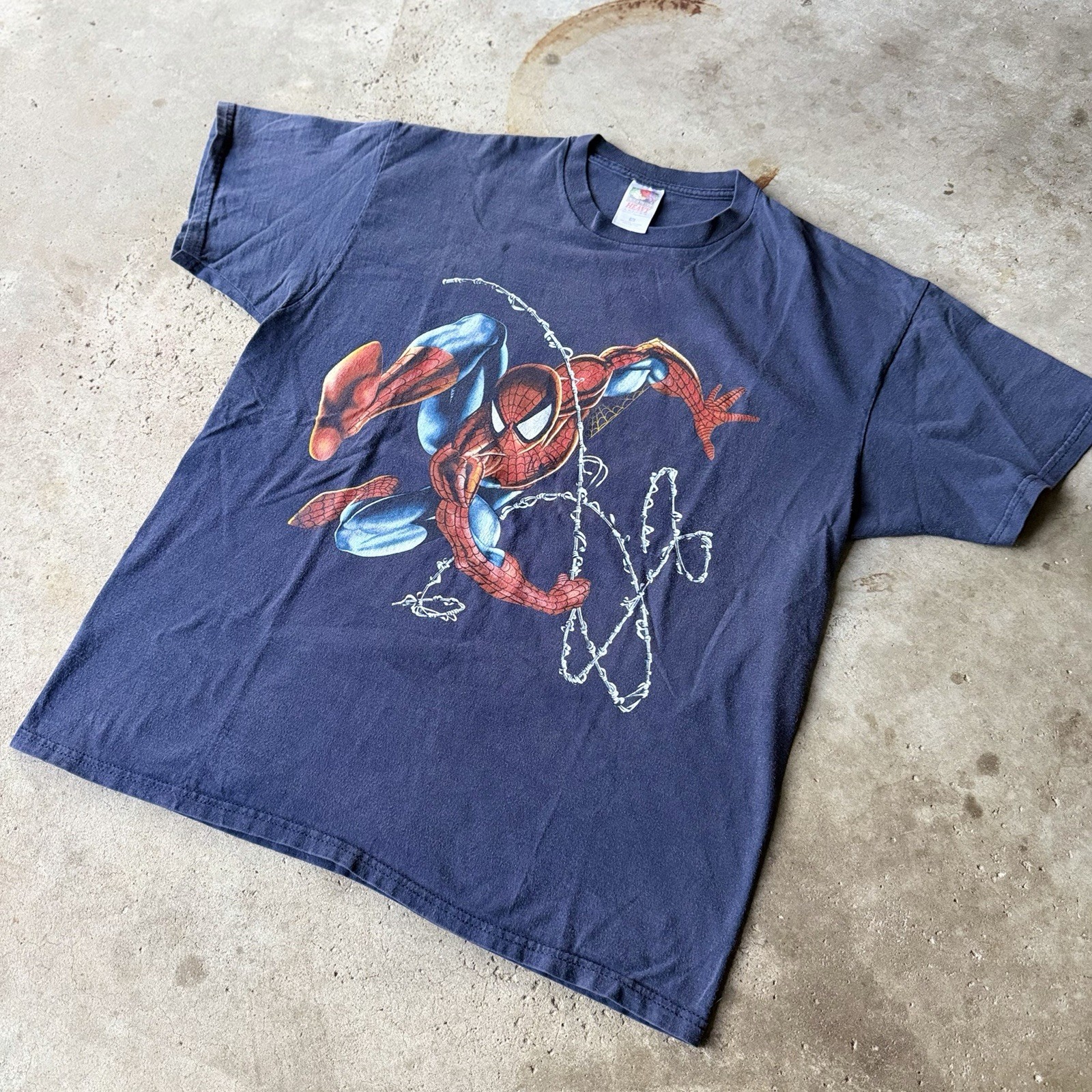 Vintage Marvel Comics 1999 Spider-man Swinging With Webbing T-shirt