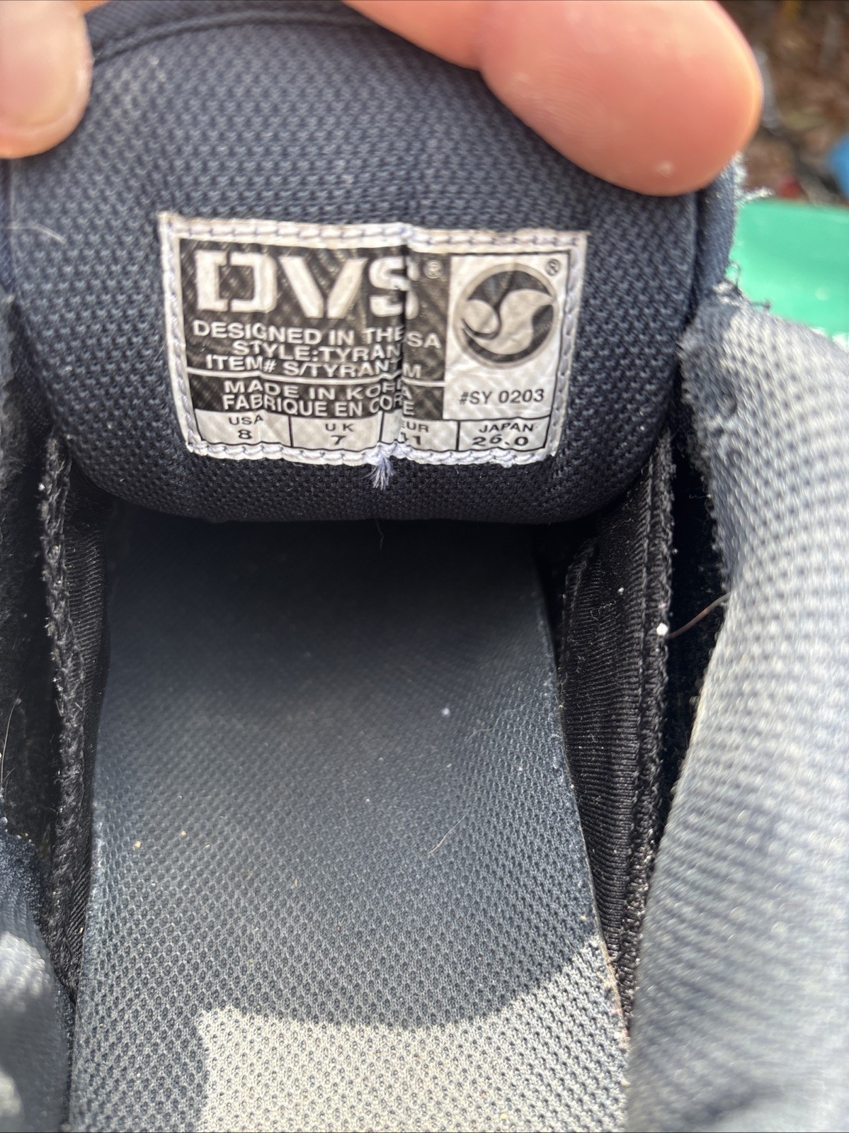 VTG DVS Shoe company ‘TYRANT’ 1999 Sz8 Rare Skateboarding vintage shoes