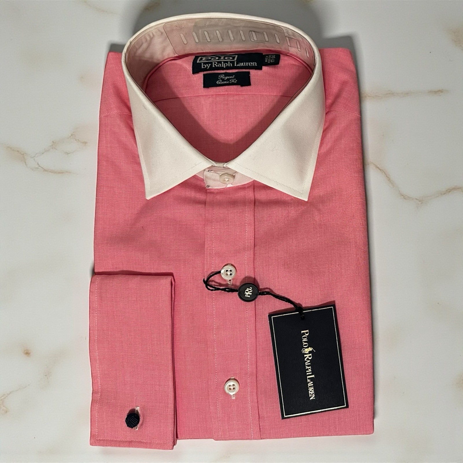 POLO Ralph Lauren Regent Pink White 17 34 NWT Hong Kong