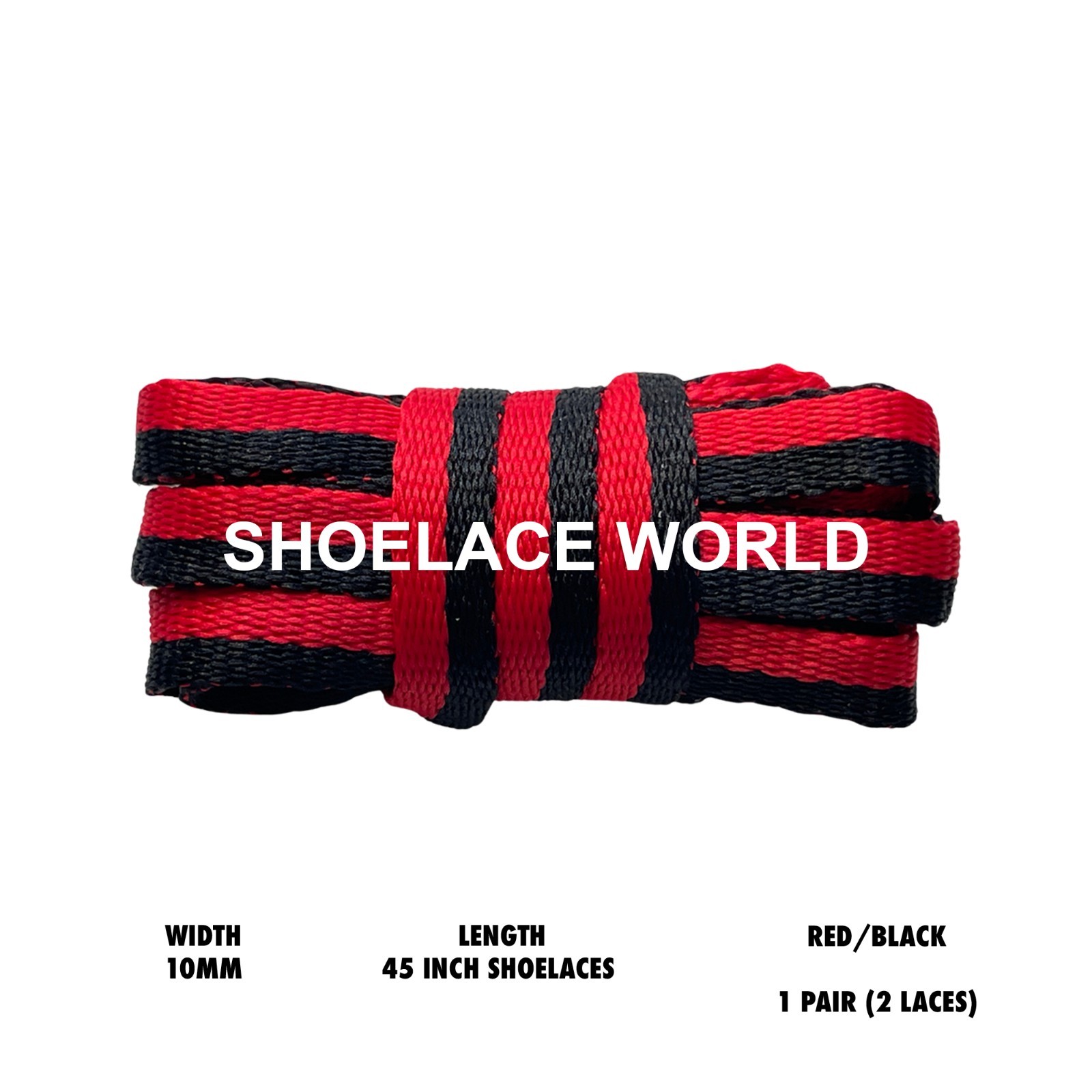 Multicolor Flat 45 Inches Shoelaces 10mm Colorful Pattern Laces