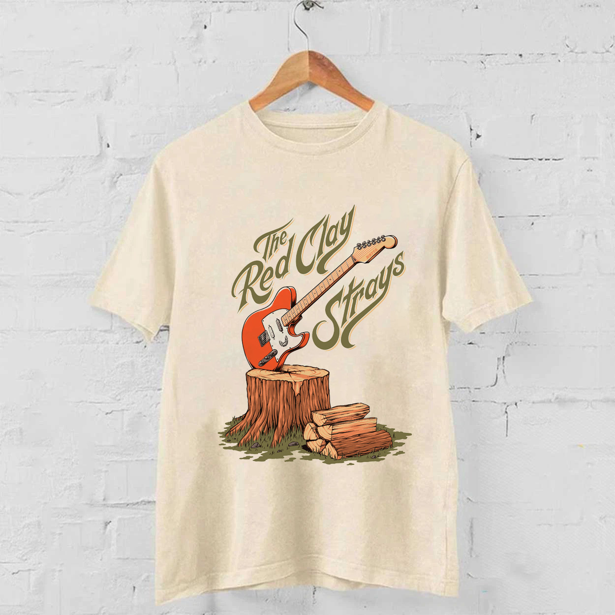 Hot Rare The Red Clay Strays Band Cotton Beige S to 5XL Shirt CK591