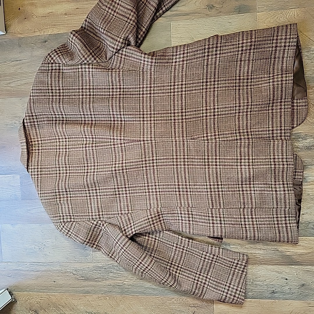 Tommy Hilfiger Tweed Jacket Mens 42R Houndstooth Wool Blazer