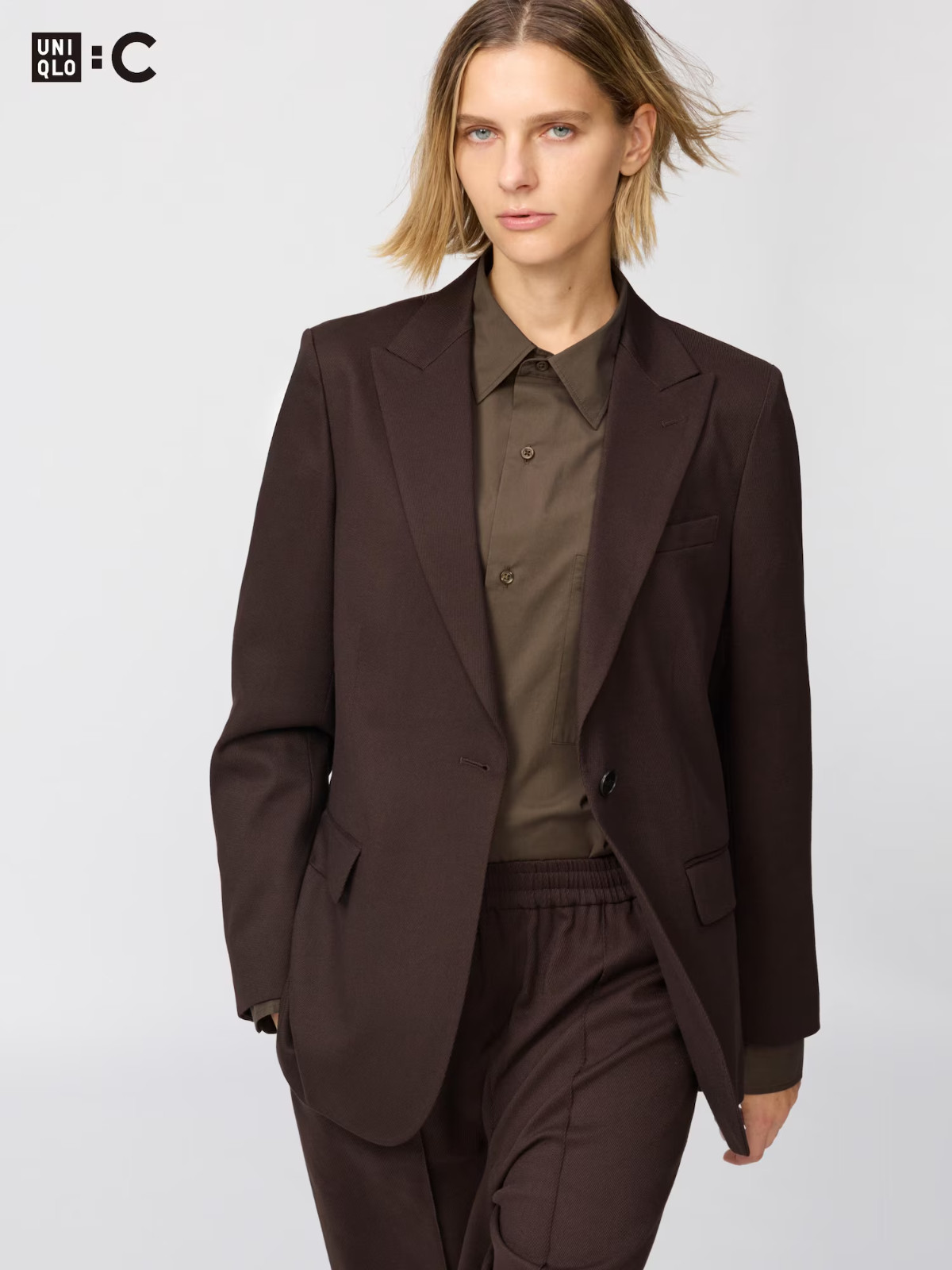 UNIQLO : C Tweed tailored jacket Women’s Japan New 483036 3color 2026