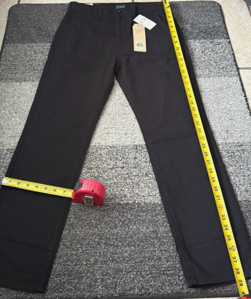 Levi’s Strauss Straight Chino 2-Way Comfort Stretch Jeans Black 30Wx29L