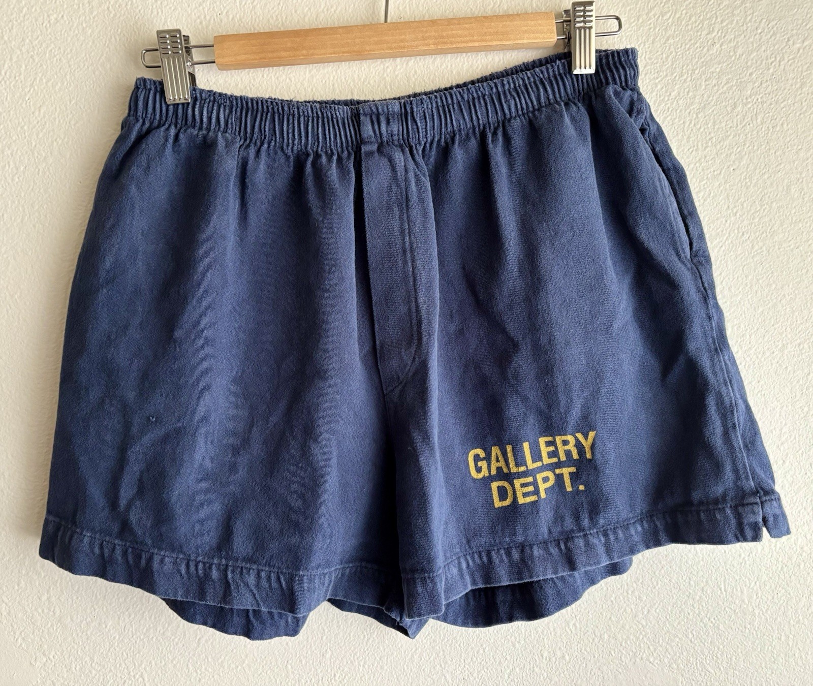 Gallery Dept. Zuma Shorts Navy Drawstring Size Large Made in USA Excellent