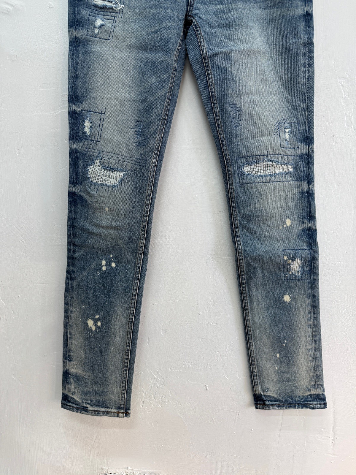 new Ksubi mens denim jeans van winkle blue north trashed 32