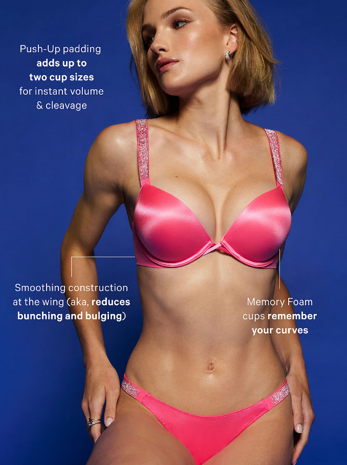 Victoriassecret Bombshell Add-2-Cups Smooth Push-Up Bra Marzipan