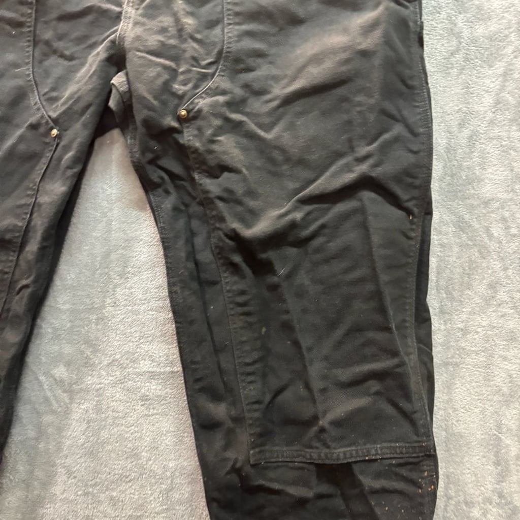 Carhartt B136-BLK Double Front Loose Original Fit Work Dungaree Pants