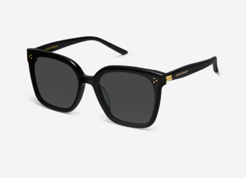 Gentle Monster New Her 01 Sunglasses Black With Case New