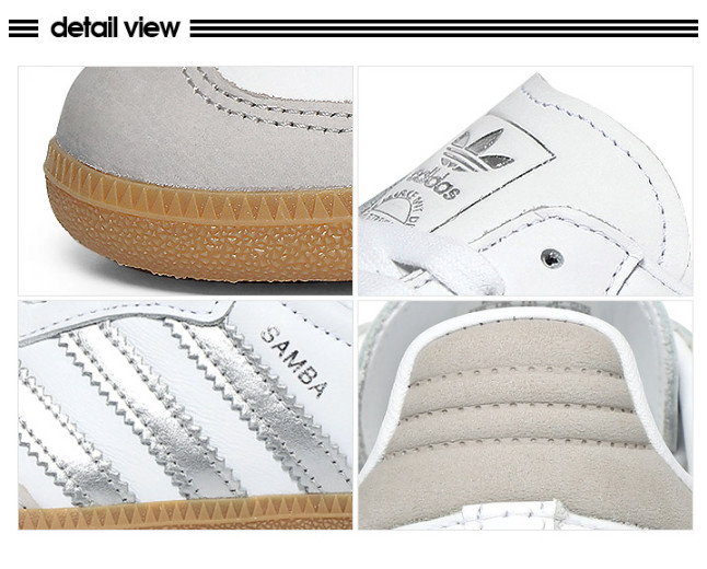 adidas Samba OG White Silver Metallic Womens Sneakers ✅Multiple Sizes
