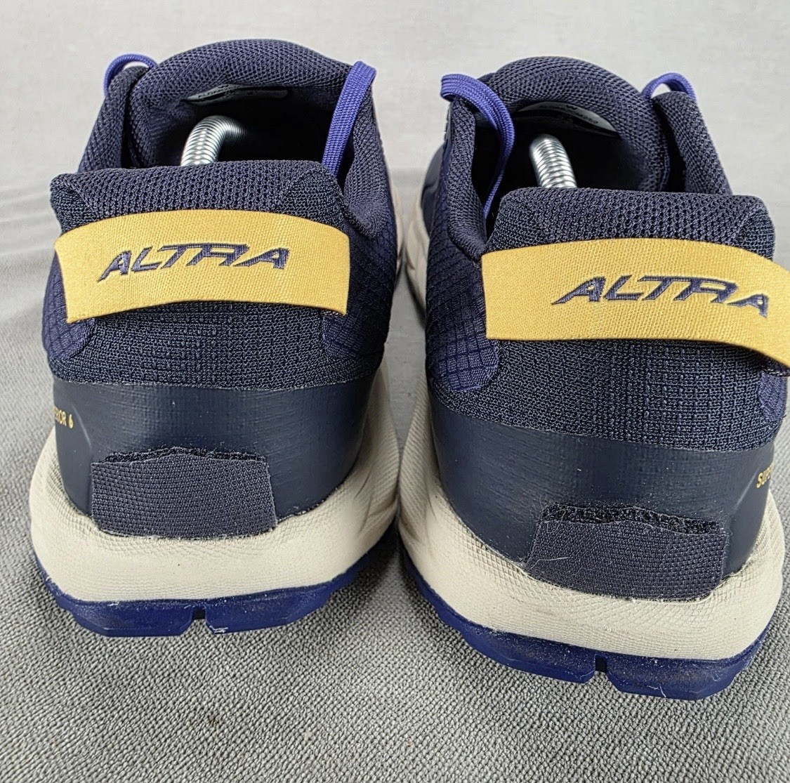 Altra Superior 6 Trail Running Shoes Womens Size 9 Blue Yellow AL0A82CM252