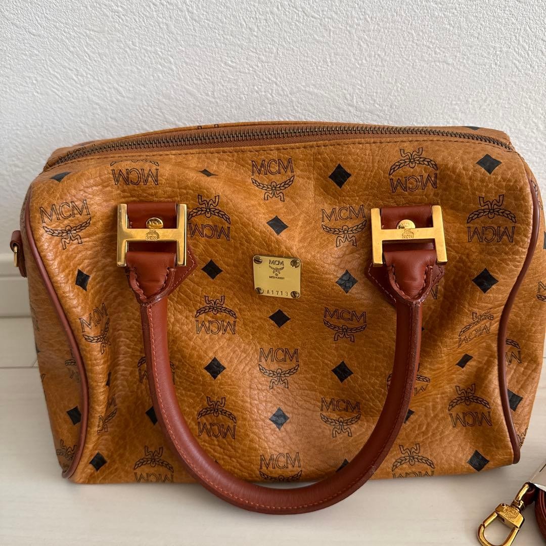 MCM Mini Boston Bag Bag Shoulder 2way