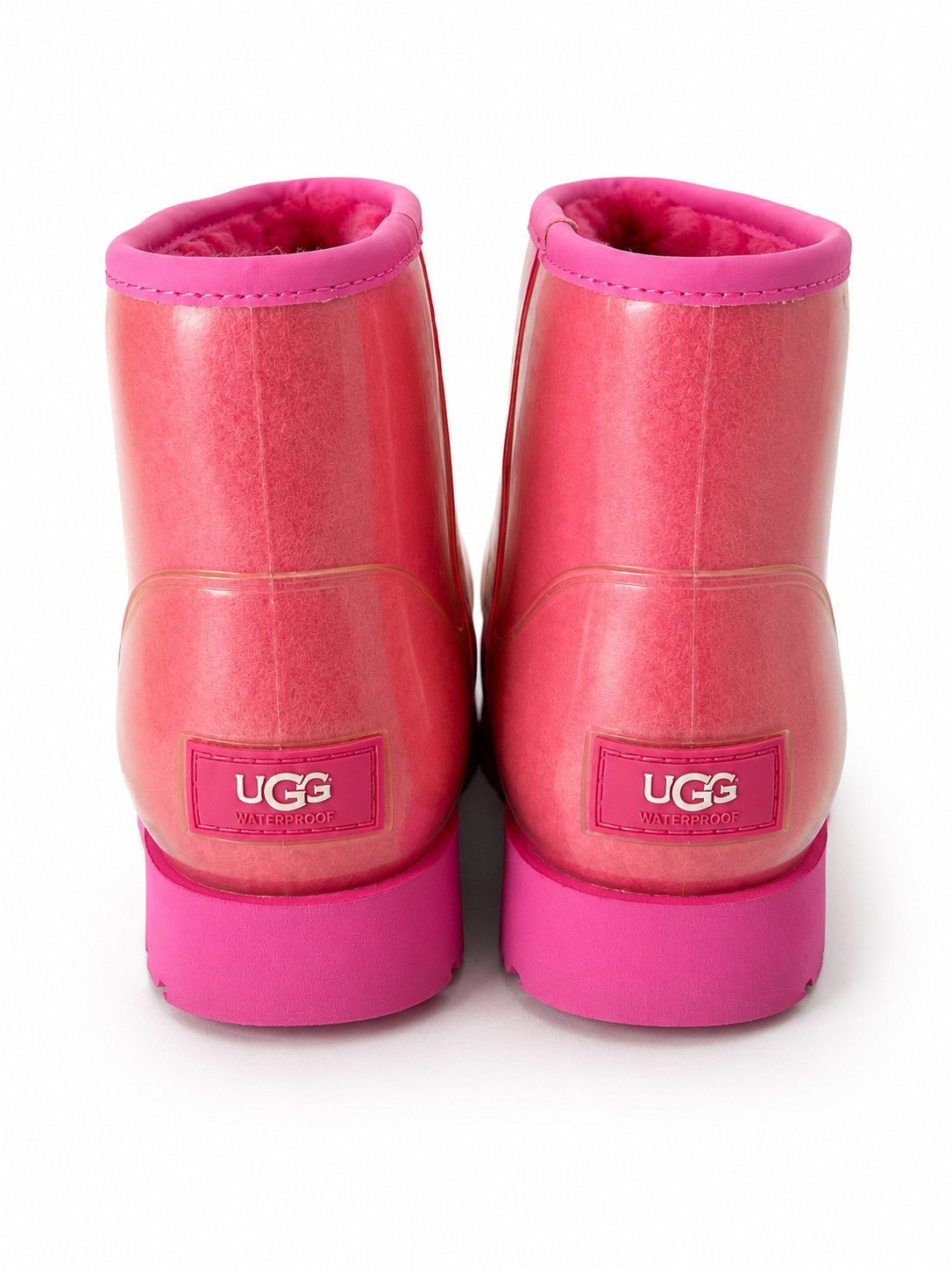 UGG CLASSIC CLEAR BOOTS WATERPROOF PINK SIZE 9 US