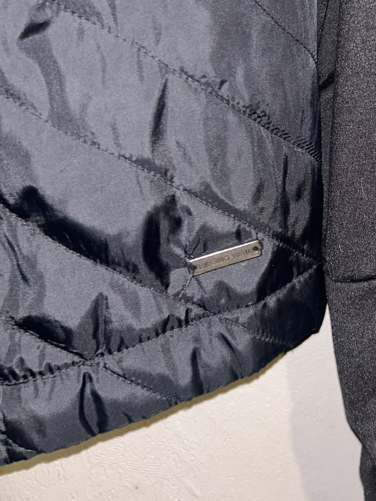 Freedom Trail By Kyodan Athletic Jacket Black Quilted Knit Hood – Women Small