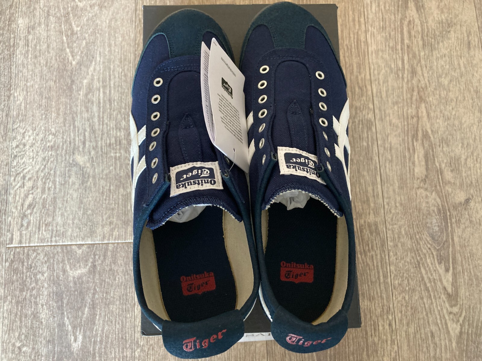 Onitsuka Tiger MEXICO 66 SLIP-ON 1183A360 401 NAVY/OFF-WHITE New in Box from JPN