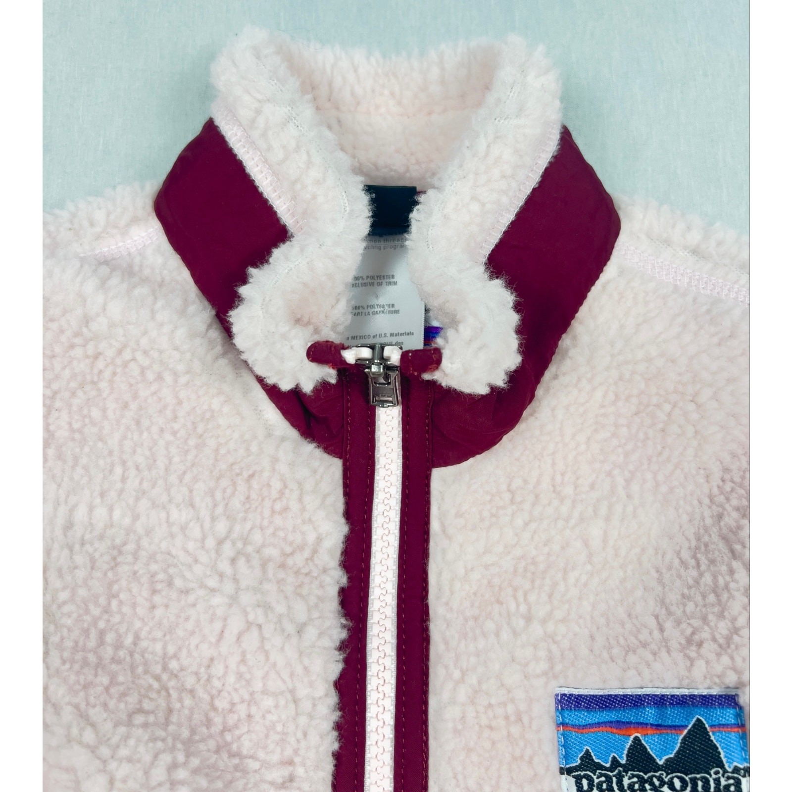 Vintage 2008 Patagonia Kids Retro-X Vest 65615 XS 5-6 Petal Pink Fleece 2008