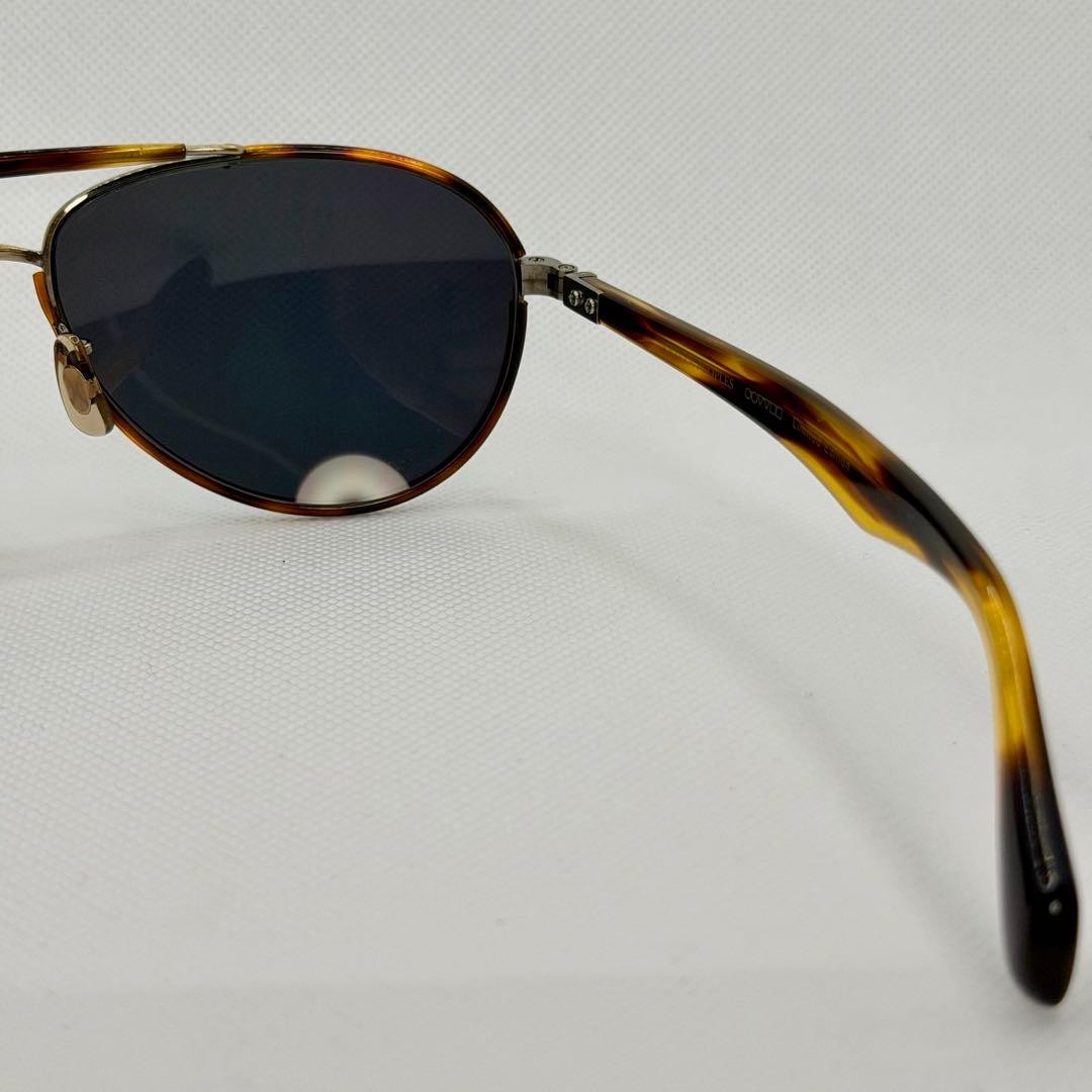 Oliver Peoples Charter AG-M Drop Shadow Sunglasses Yellow Gold Mirror