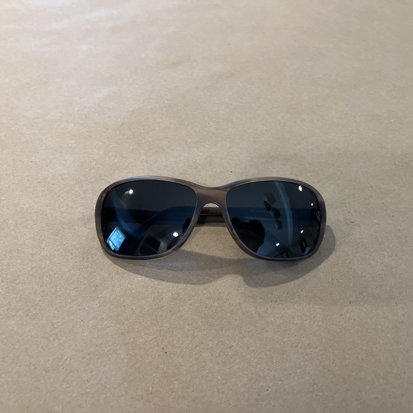 Porsche Design P8558-B 130 Brown Frame Gray Lens Sunglasses Women