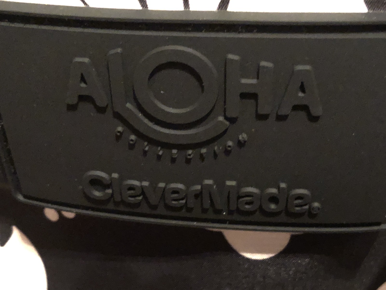Aloha Clevermade Collapsible Beach Tote Black/White Floral, New