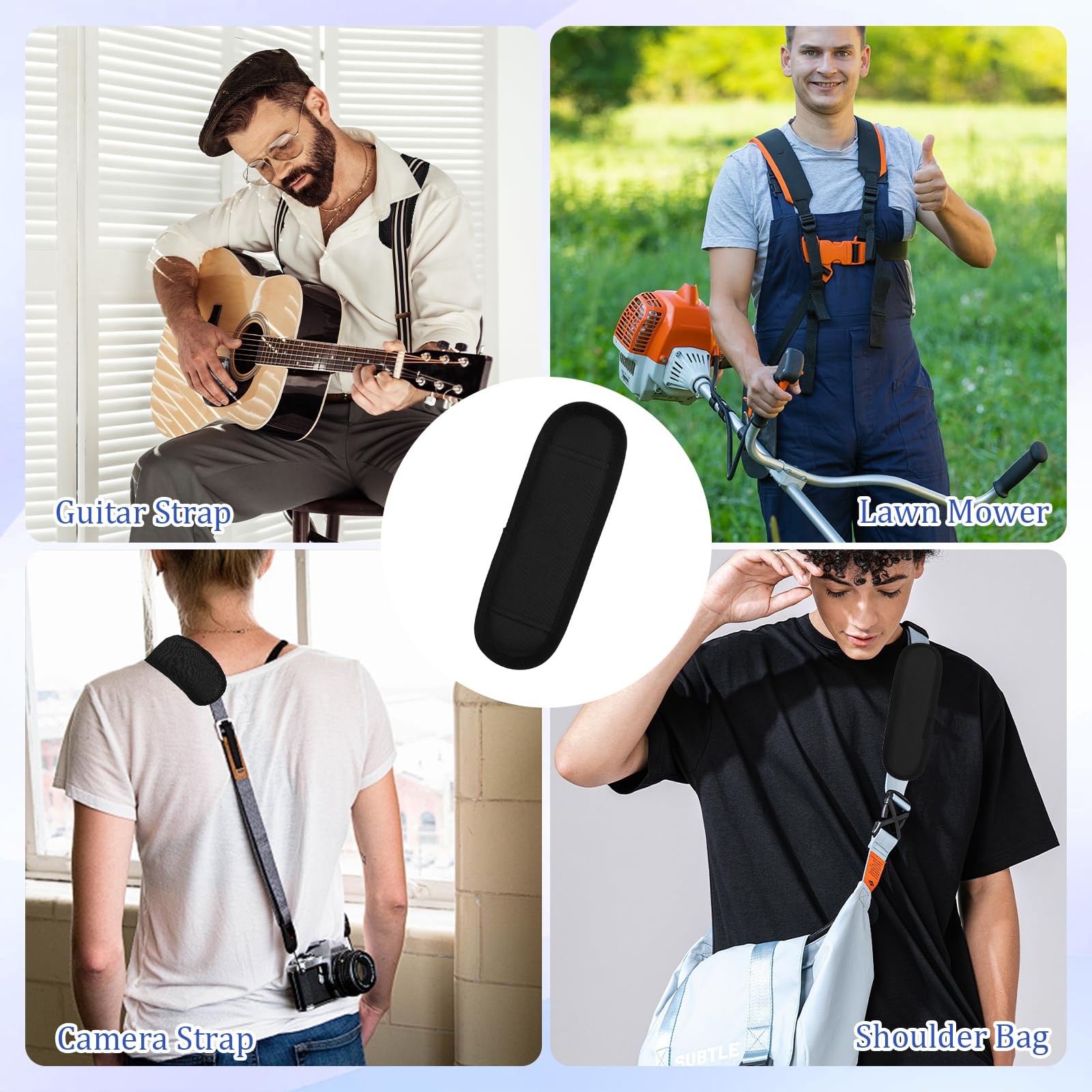 Removable Shoulder Strap Pad, Backpack Strap Pad Breathable Adjustable