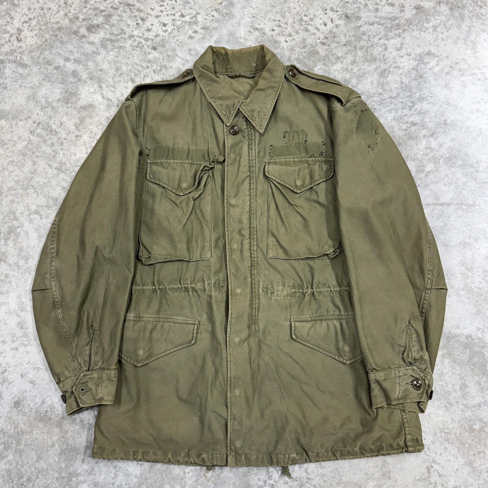 Vintage M-51 Jacket Mens Medium Korean war miltary cold weather coat army 50s