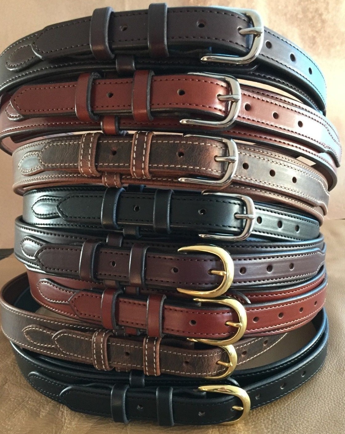 1-1/2 AMISH HANDMADE WESTERN COWBOY TEXAS RANGER STYLE LEATHER BELT 1.5″ USA CCW