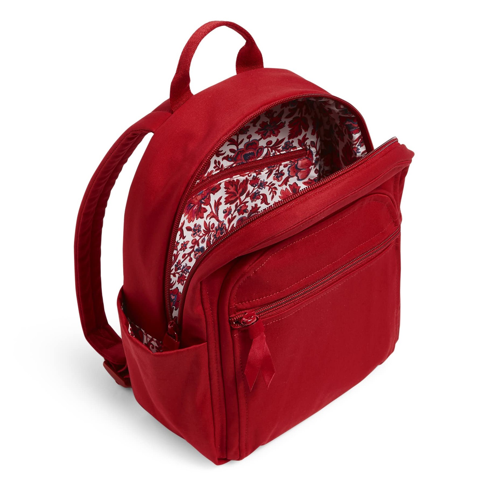 Vera Bradley Women’s Cotton Small One Size, Cardinal Red – Recycled
