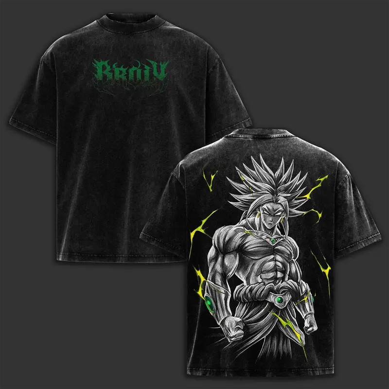 Broly Legendary Super Saiyan Vintage Anime Graphic Tee